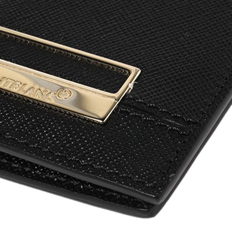 Pre Owned Montblanc Black Leather Card Holder