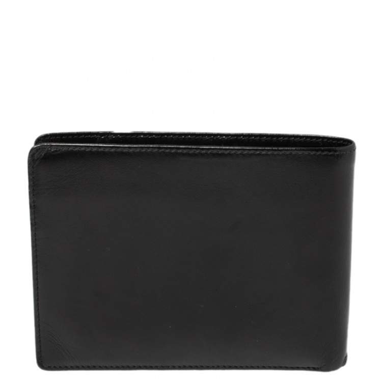 Pre Owned Montblanc Black Leather Meisterstuck Bifold Wallet