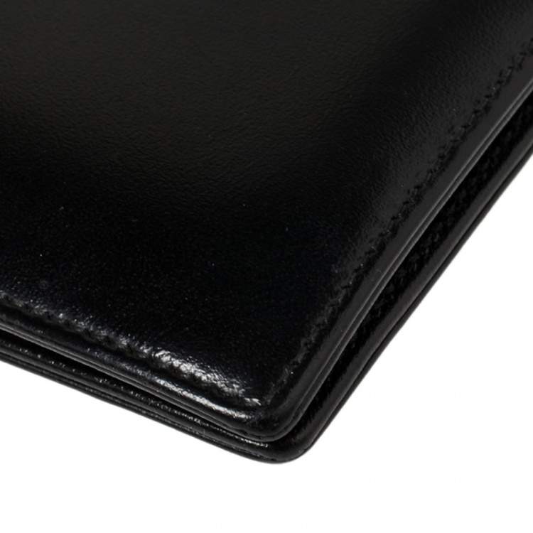 Pre Owned Montblanc Black Leather Meisterstuck Bifold Wallet