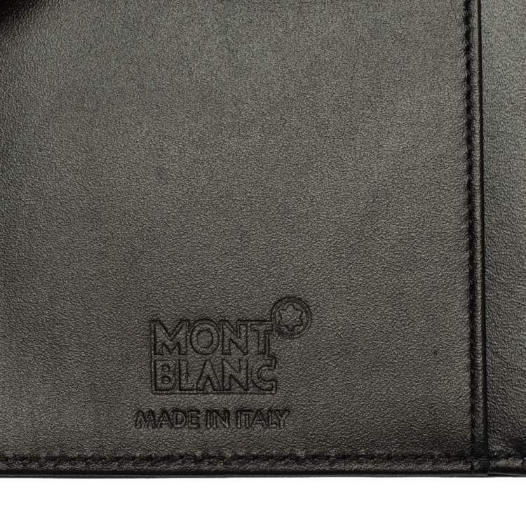 Pre Owned Montblanc Black Leather Meisterstuck Long Wallet
