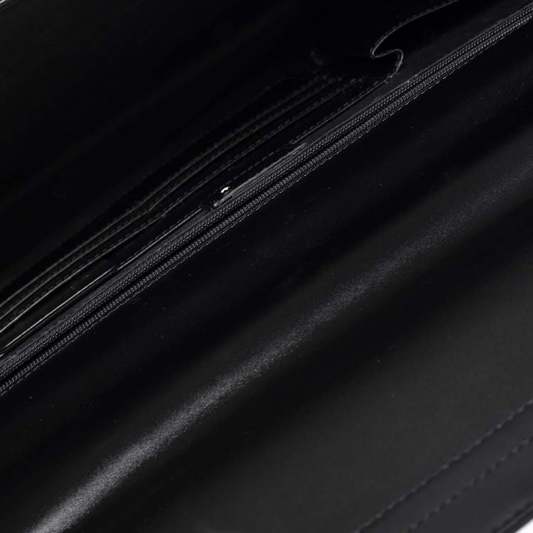 Pre Owned Montblanc Black Leather Meisterstück Double Gusset Briefcase
