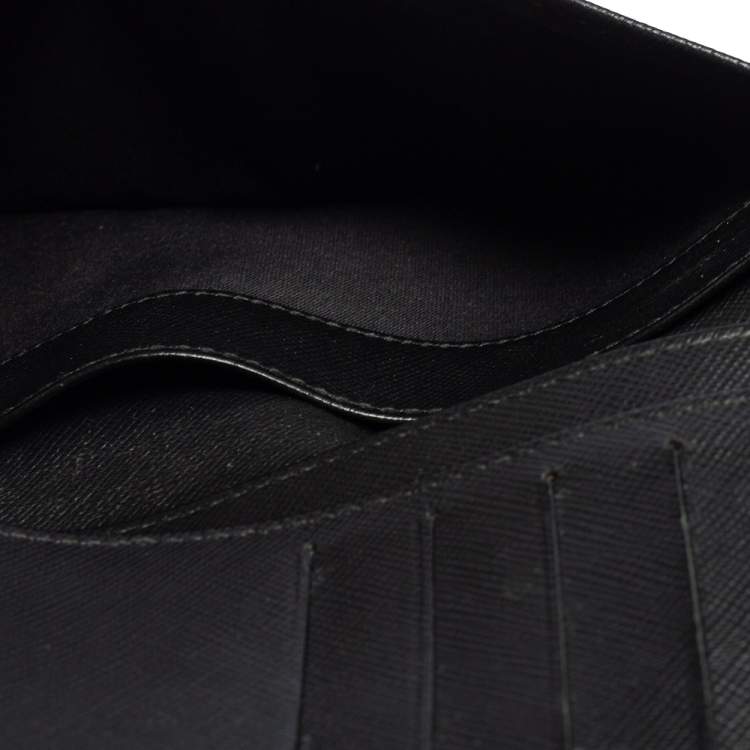مملوكة مسبقًا Montblanc Black Signature Coated Canvas and Leather 14 CC Continental Wallet