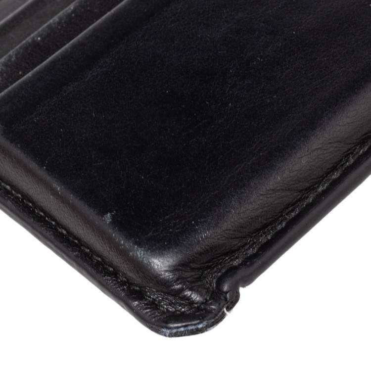 مملوكة مسبقًا Montblanc Black Leather Urban 6CC Card Holder 