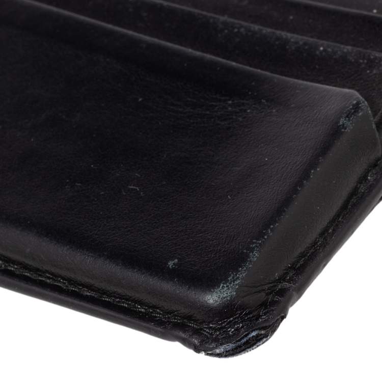 مملوكة مسبقًا Montblanc Black Leather Urban 6CC Card Holder 