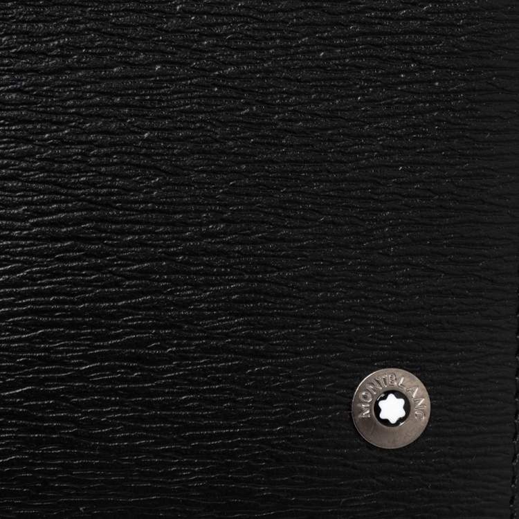 Pre Owned Montblanc Black Leather Westside Business Card Holder