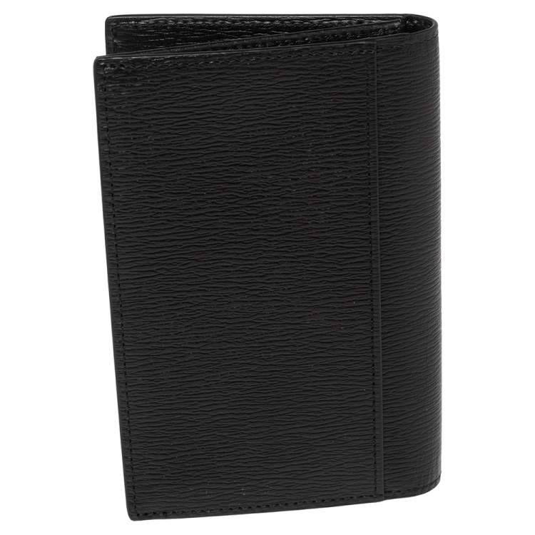Pre Owned Montblanc Black Leather Westside Business Card Holder