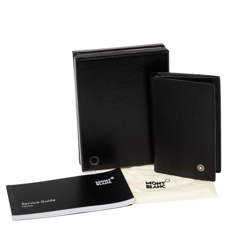 Pre Owned Montblanc Black Leather Westside Business Card Holder