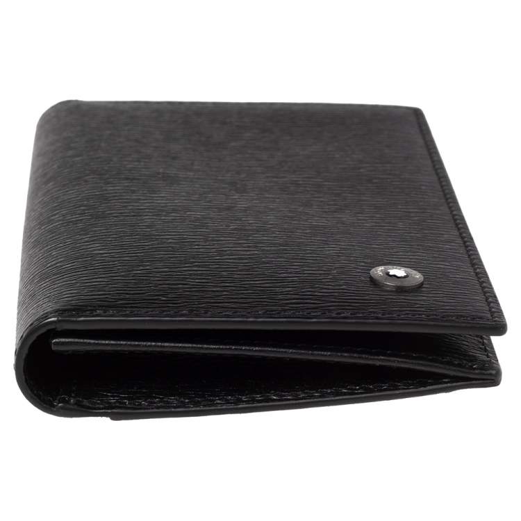 Pre Owned Montblanc Black Leather Westside Business Card Holder
