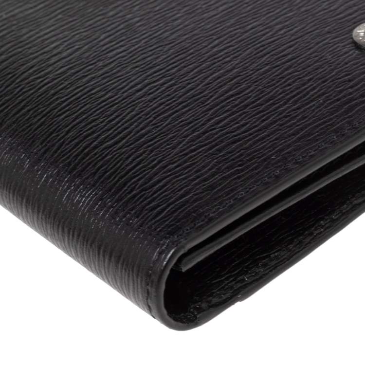 Pre Owned Montblanc Black Leather Westside Business Card Holder