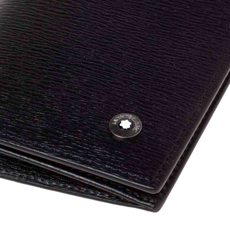 Pre Owned Montblanc Black Leather Westside Business Card Holder