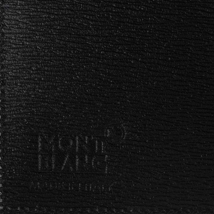 Pre Owned Montblanc Black Leather Westside Business Card Holder