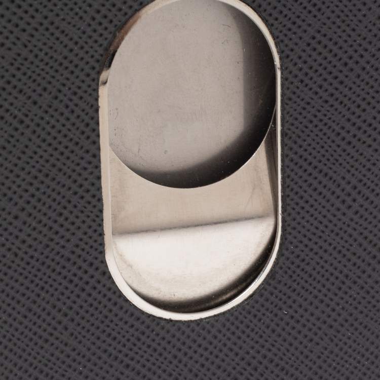 مملوكة مسبقًا Montblanc Grey Leather Sartorial Hard Shell Business Card Holder