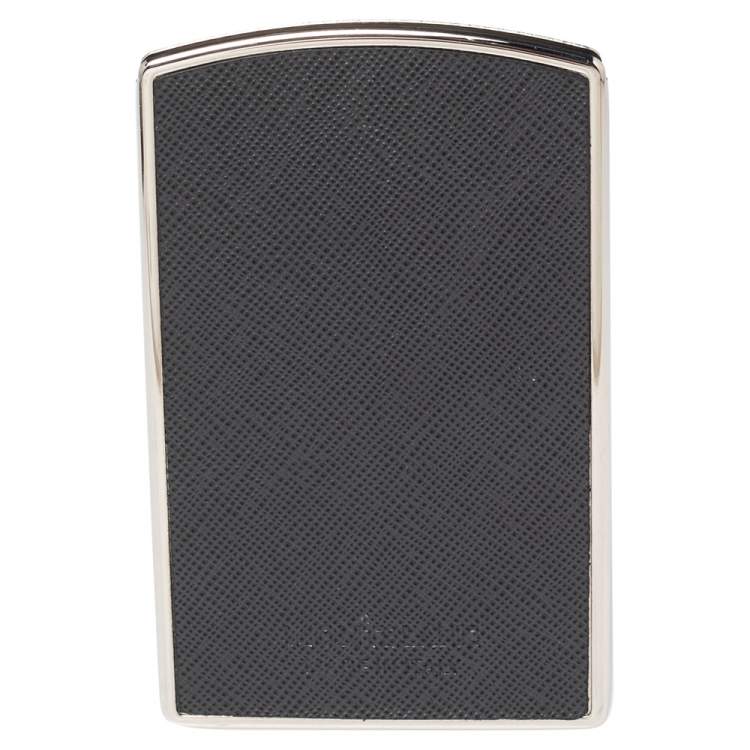 مملوكة مسبقًا Montblanc Grey Leather Sartorial Hard Shell Business Card Holder