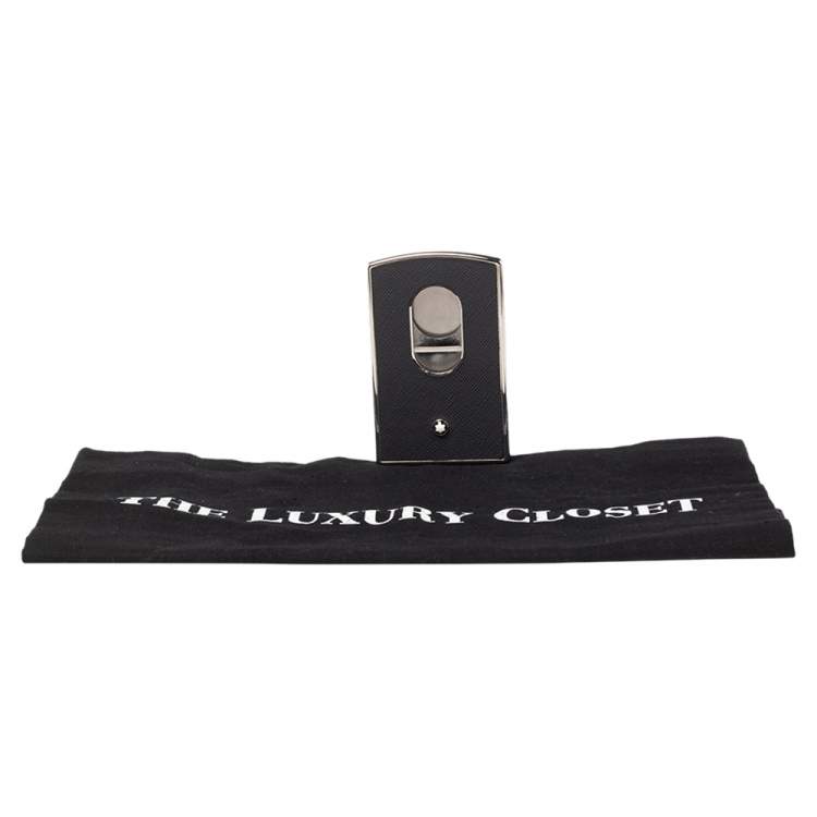 مملوكة مسبقًا Montblanc Grey Leather Sartorial Hard Shell Business Card Holder