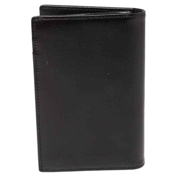 Pre Owned Montblanc Black Leather Meisterstuck Business Card Holder