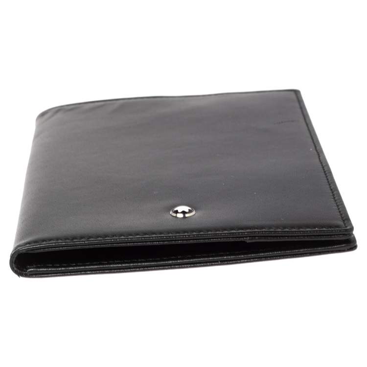 Pre Owned Montblanc Black Leather Meisterstuck Passport Holder