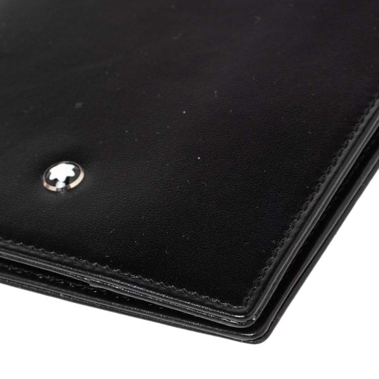 Pre Owned Montblanc Black Leather Meisterstuck Passport Holder