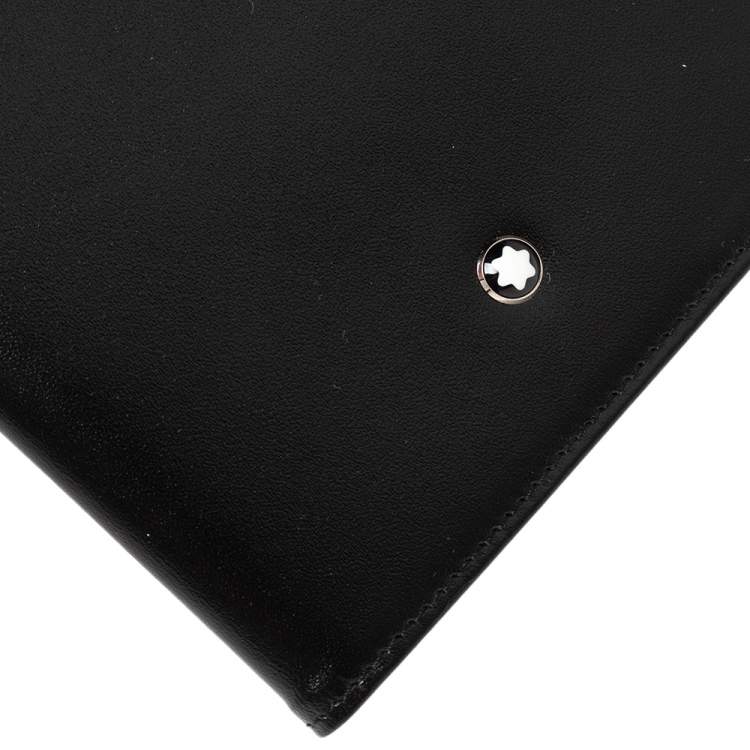 Pre Owned Montblanc Black Leather Meisterstuck Passport Holder