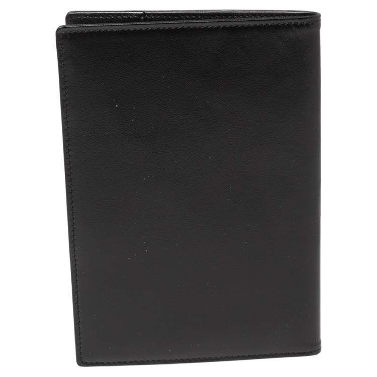 Pre Owned Montblanc Black Leather Meisterstuck Passport Holder