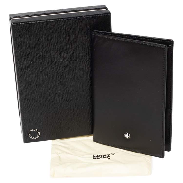 Pre Owned Montblanc Black Leather Meisterstuck Passport Holder