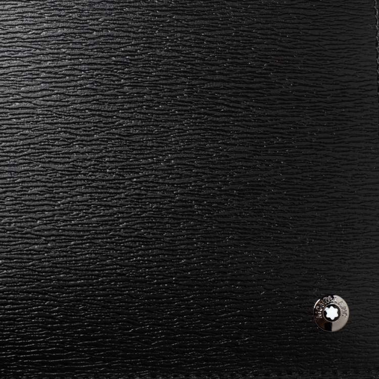 Pre Owned Montblanc Black Leather Westside 8CC Bifold Wallet