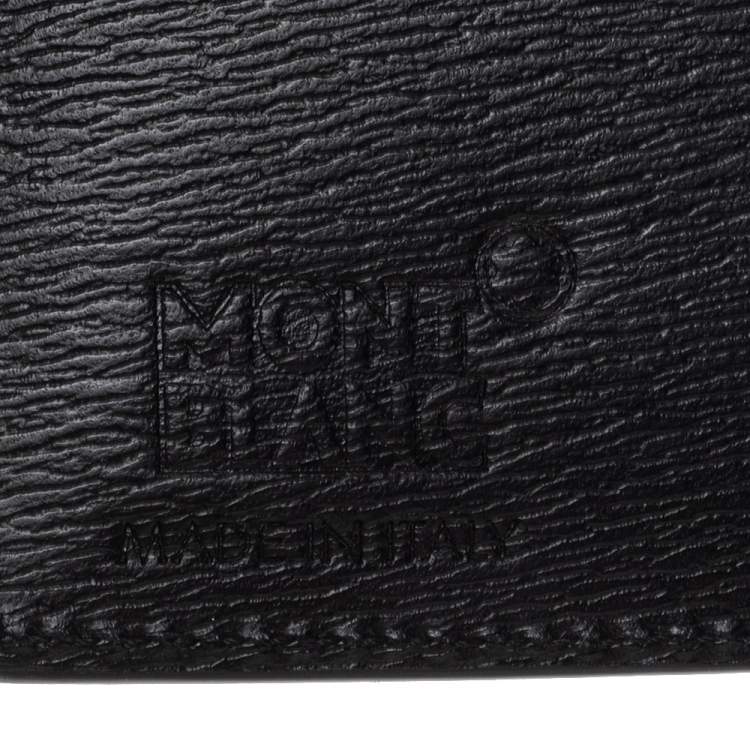 Pre Owned Montblanc Black Leather Westside 8CC Bifold Wallet
