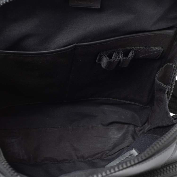 Pre Owned Montblanc Black Textured Leather Extreme 2.0 Small Backpack