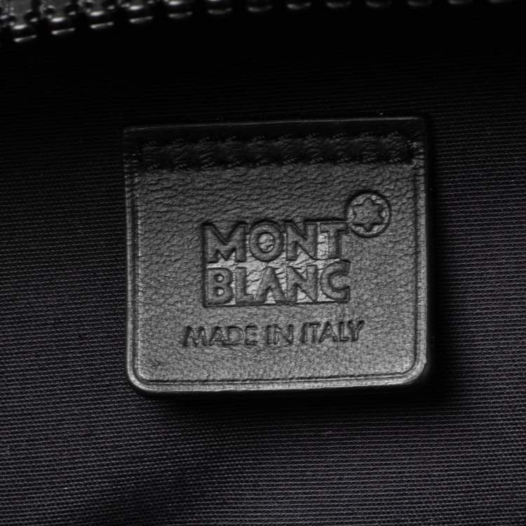 Pre Owned Montblanc Black Textured Leather Extreme 2.0 Small Backpack