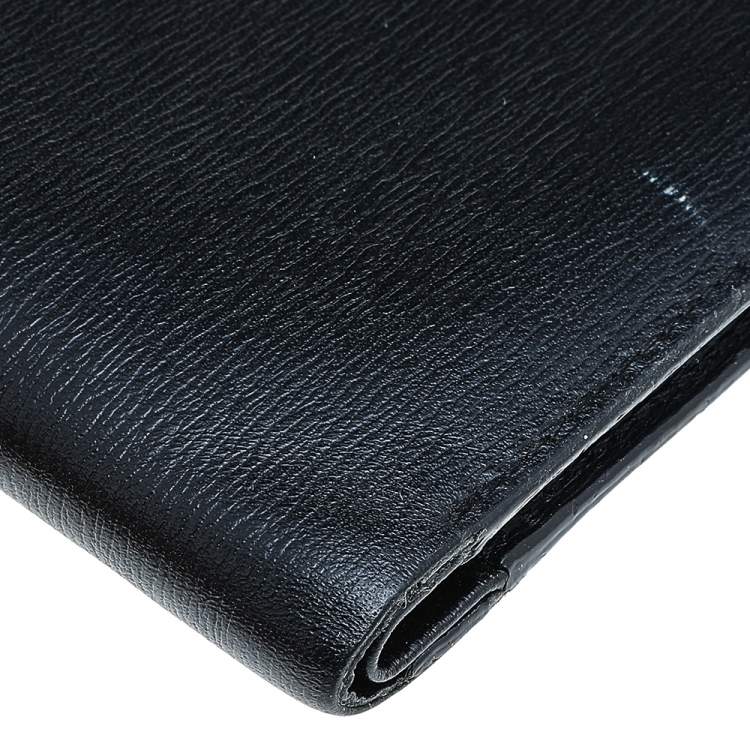 مملوكة مسبقًا Montblanc Black Leather Westside Bifold Wallet 