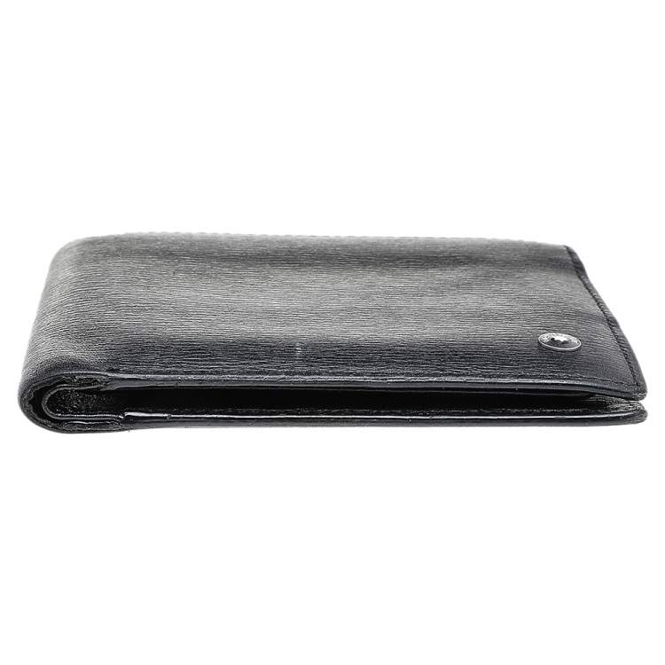 مملوكة مسبقًا Montblanc Black Leather Westside Bifold Wallet 