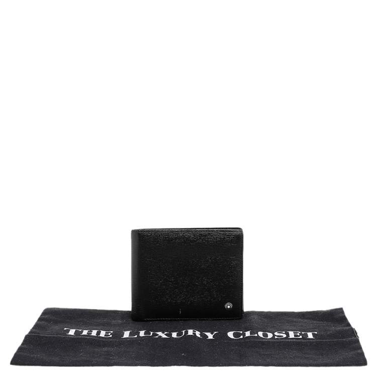 مملوكة مسبقًا Montblanc Black Leather Westside Bifold Wallet 