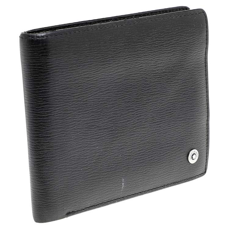 مملوكة مسبقًا Montblanc Black Leather Westside Bifold Wallet 