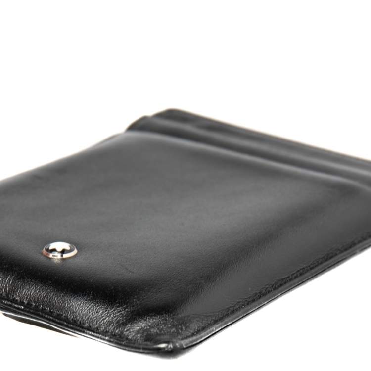 Pre Owned Montblanc Black Leather Card Holder