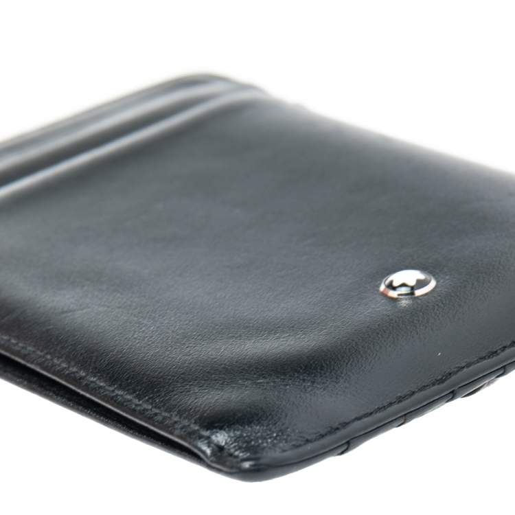 Pre Owned Montblanc Black Leather Card Holder