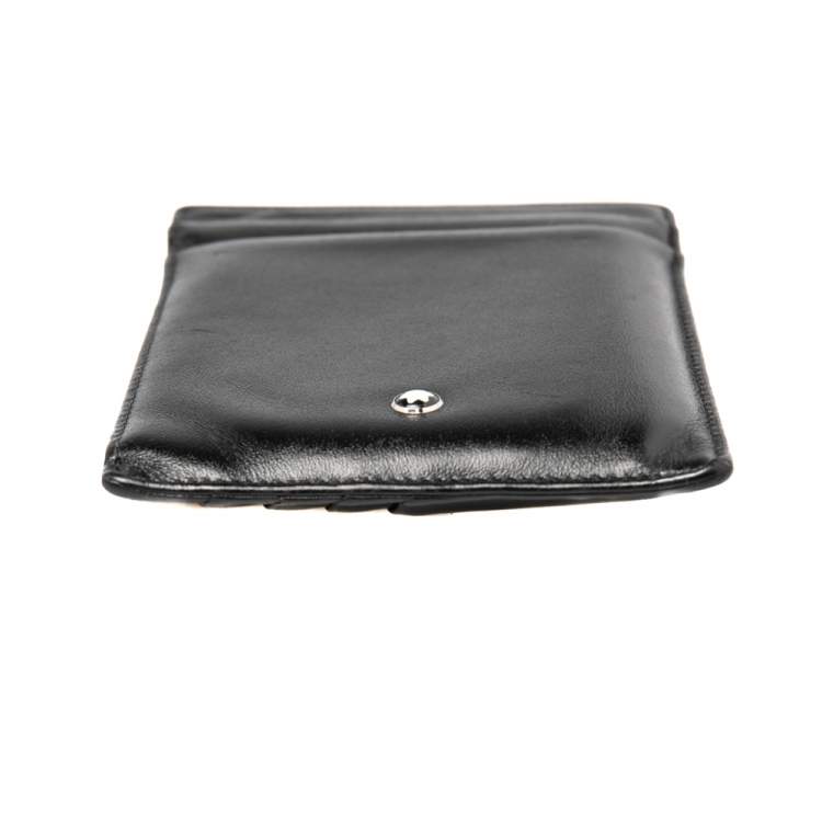 Pre Owned Montblanc Black Leather Card Holder