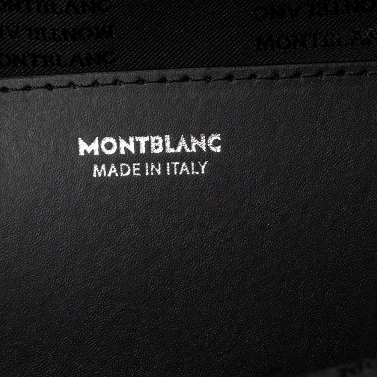 Pre Owned Montblanc Grey Leather Large Sartorial Document Briefcase