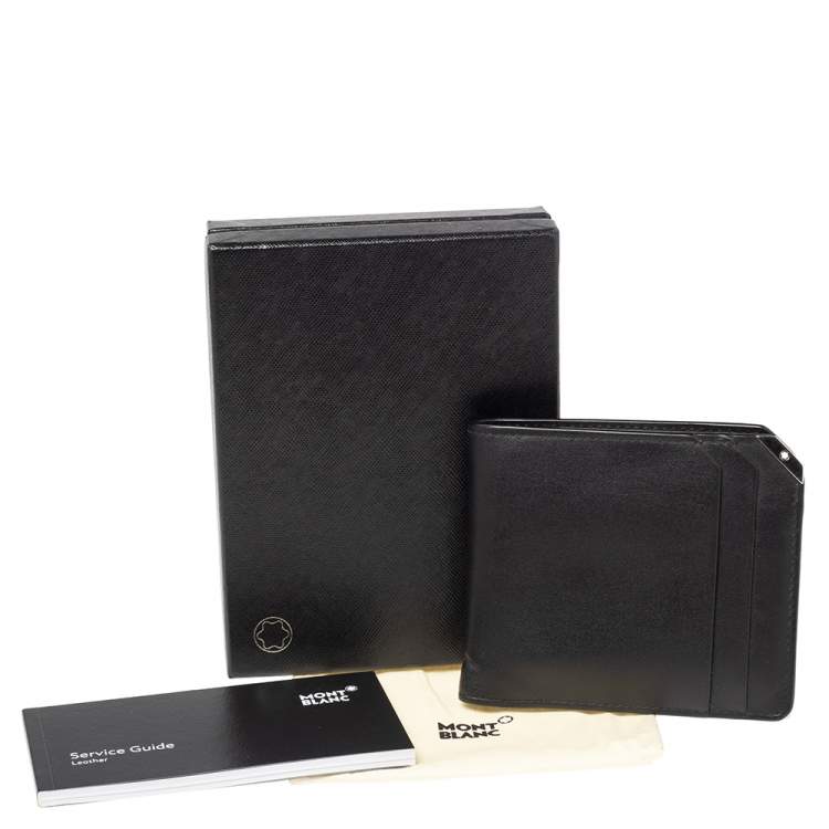 Pre Owned Montblanc Black Leather Urban Bifold Wallet