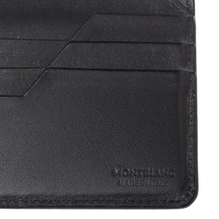 Pre Owned Montblanc Black Leather Urban Bifold Wallet