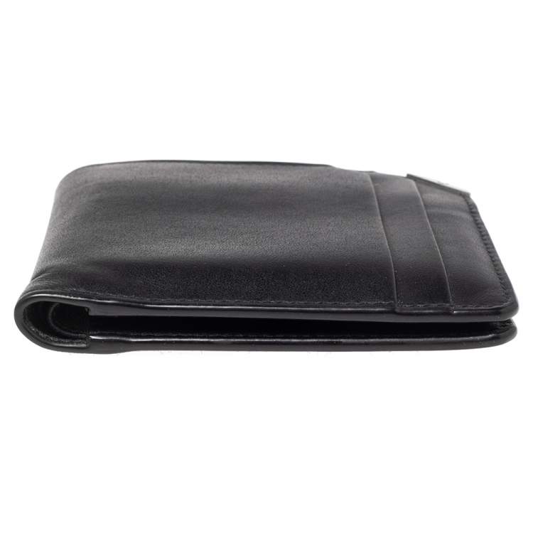 Pre Owned Montblanc Black Leather Urban Bifold Wallet