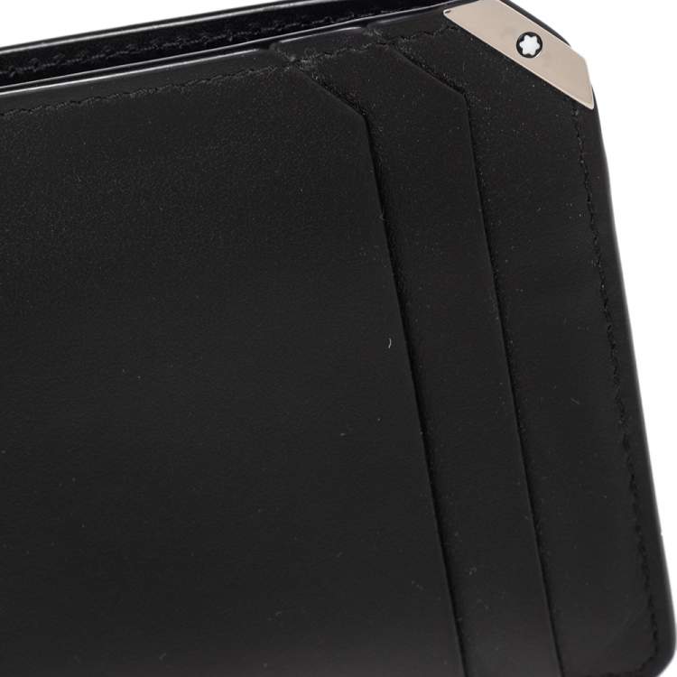 Pre Owned Montblanc Black Leather Urban Bifold Wallet