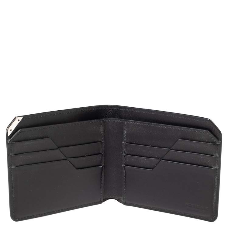 Pre Owned Montblanc Black Leather Urban Bifold Wallet