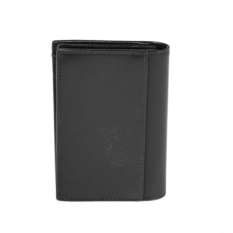 مملوكة مسبقًا Montblanc Black Leather Meisterstuck Business Card Case