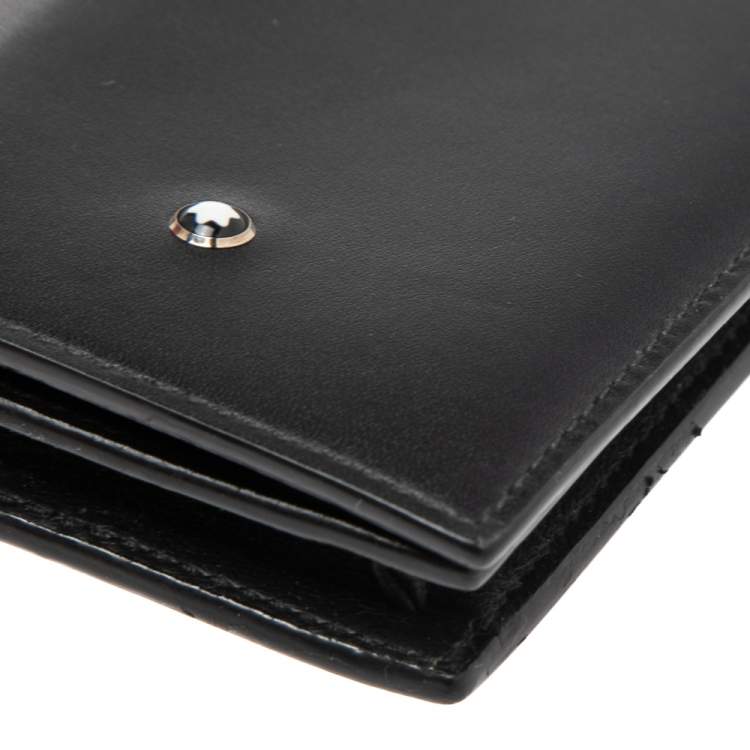 مملوكة مسبقًا Montblanc Black Leather Meisterstuck Business Card Case