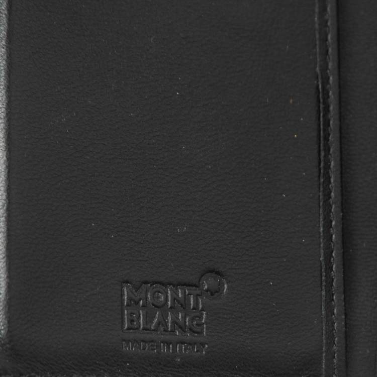 مملوكة مسبقًا Montblanc Black Leather Meisterstuck Business Card Case