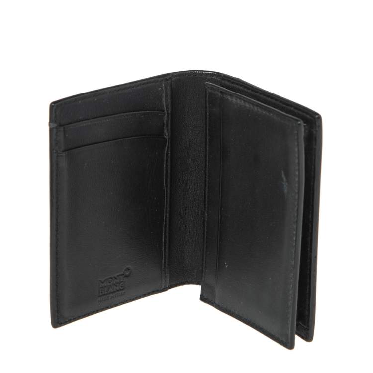 مملوكة مسبقًا Montblanc Black Leather Meisterstuck Business Card Case