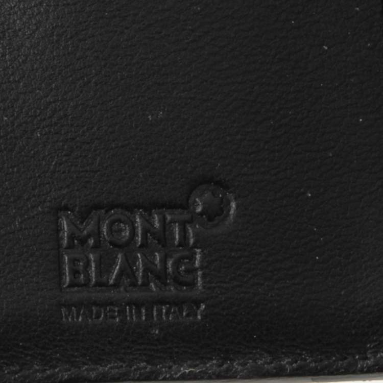 مملوكة مسبقًا Montblanc Black Leather Meisterstuck Business Card Case