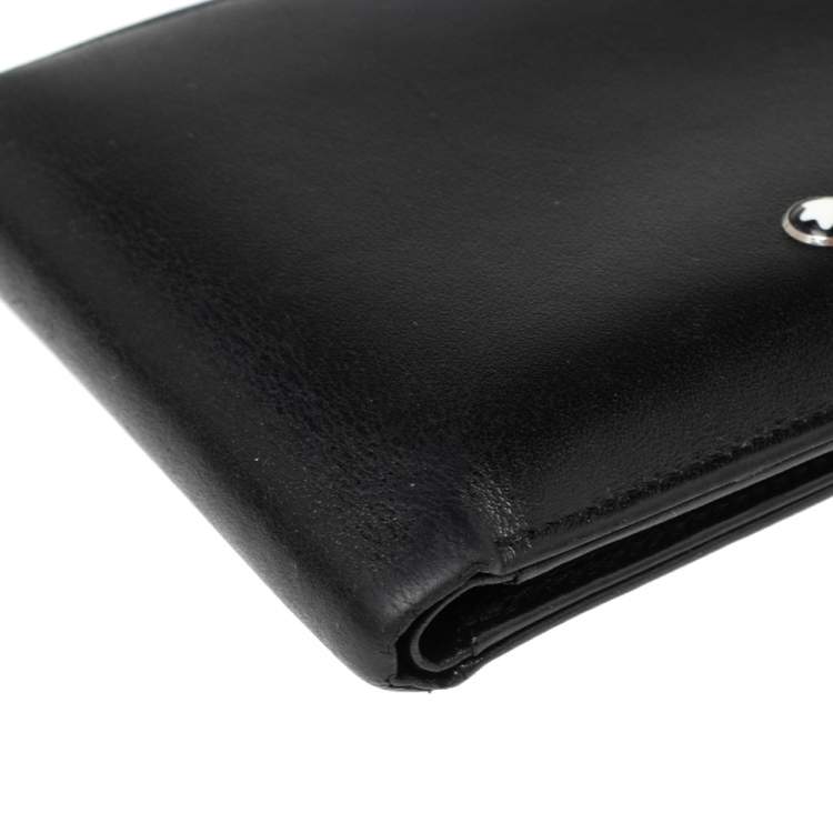 مملوكة مسبقًا Montblanc Black Leather Meisterstuck Bifold Wallet 