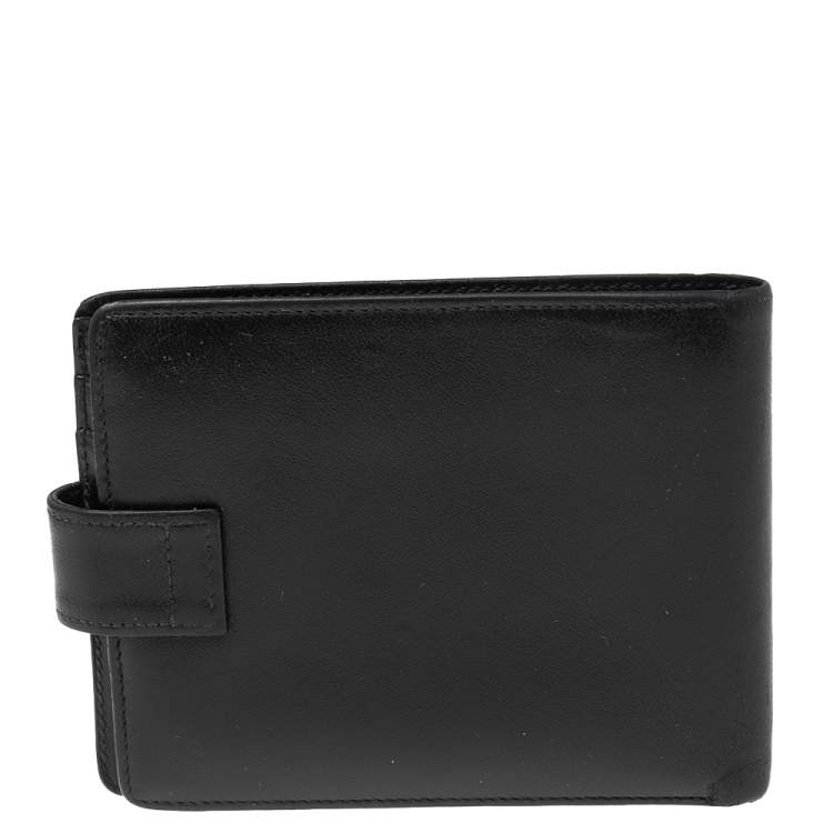 مملوكة مسبقًا Montblanc Black Leather Meisterstuck Bifold Wallet 
