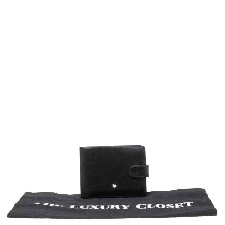 مملوكة مسبقًا Montblanc Black Leather Meisterstuck Bifold Wallet 