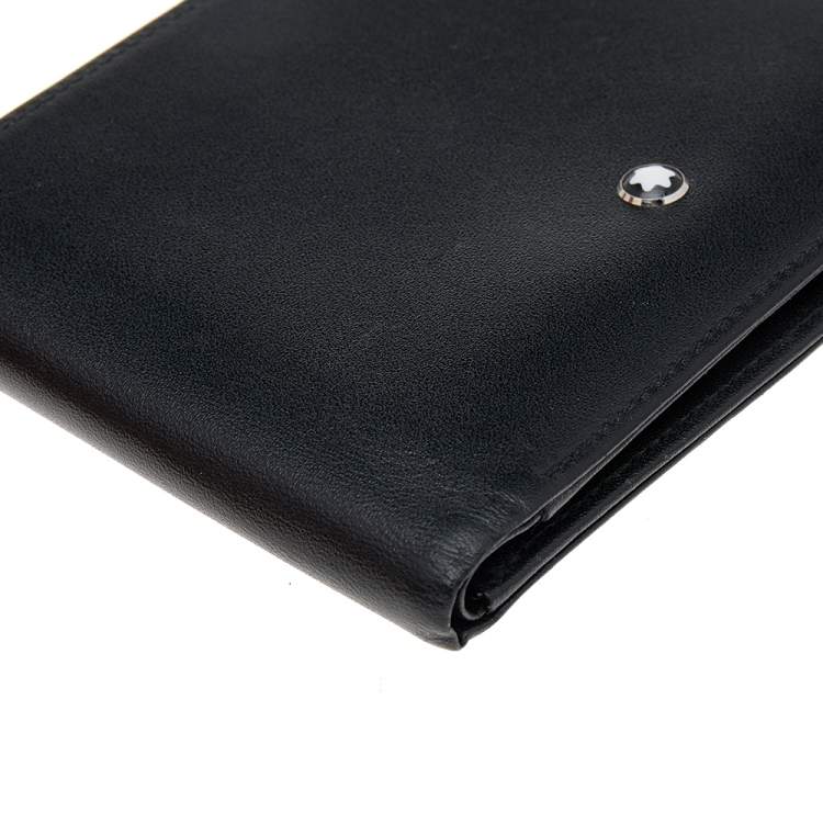 مملوكة مسبقًا Montblanc Black Leather Sartorial Bifold Wallet 